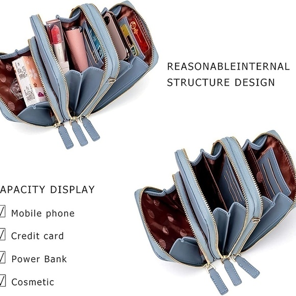 Phone Crossbody Credit Cards, Power Bank NWT - Picture 4 of 5